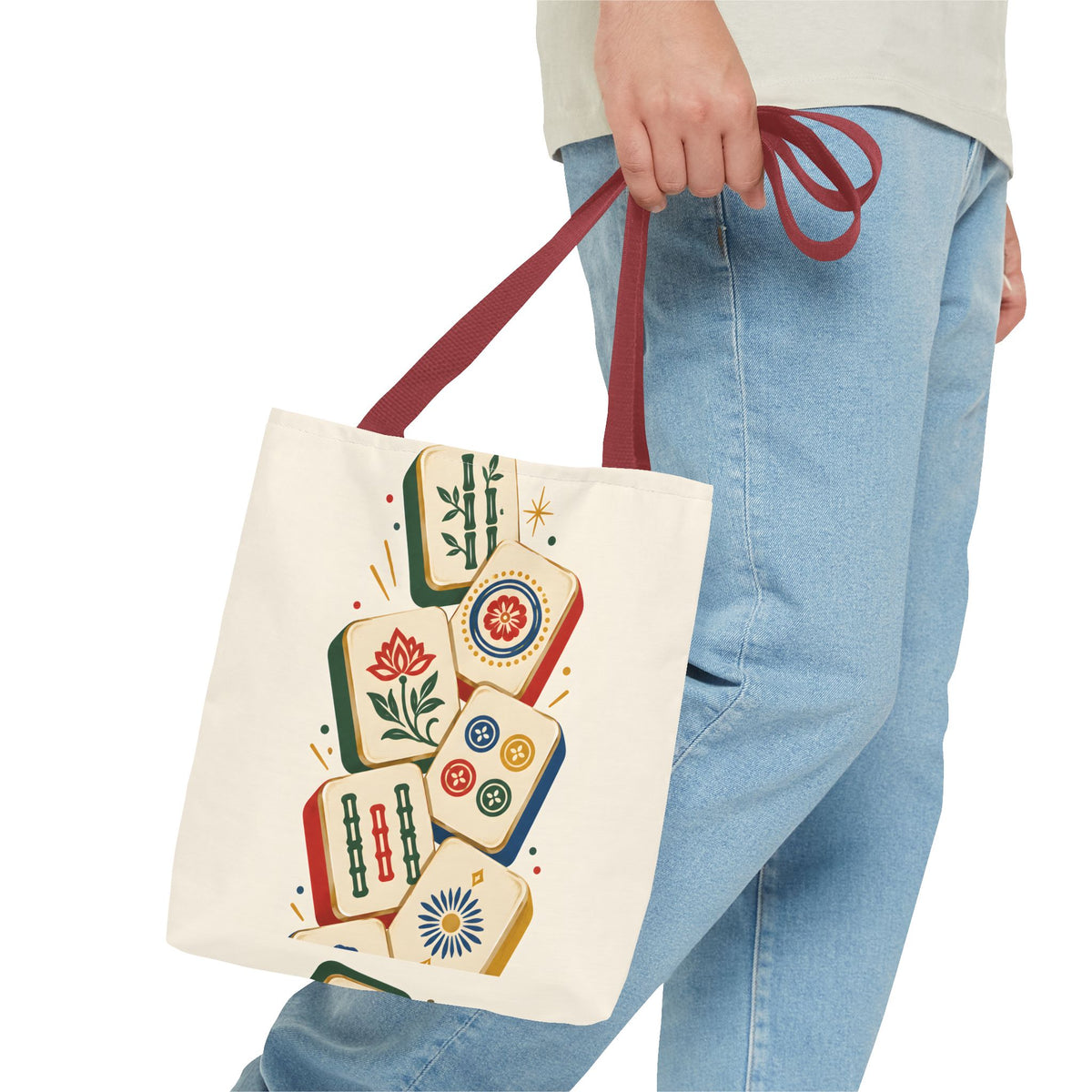 The Tile Parade Mahjong Tote Bag