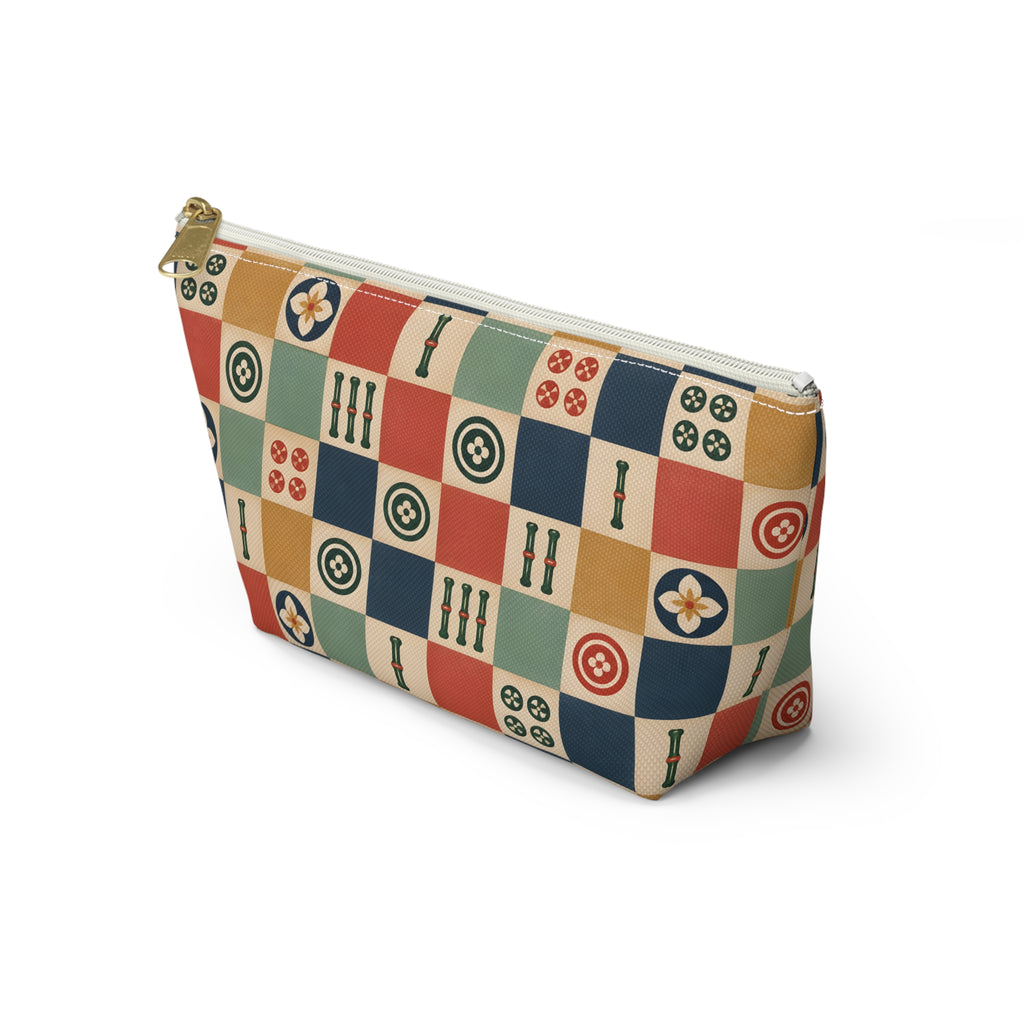 Lucky Checkerboard Mahjong Pouch