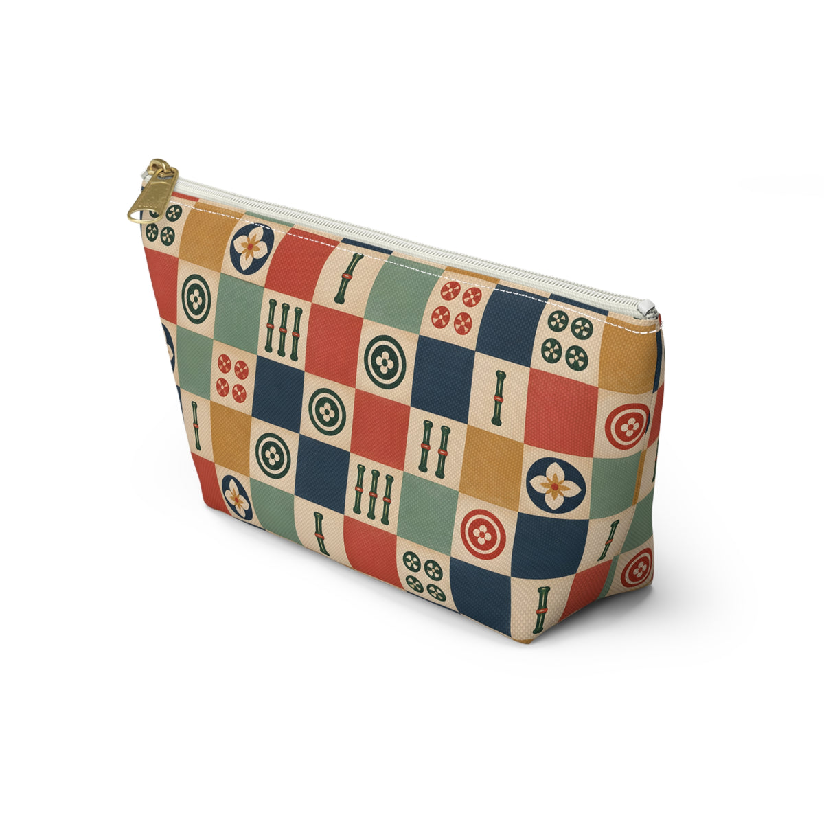 Lucky Checkerboard Mahjong Pouch