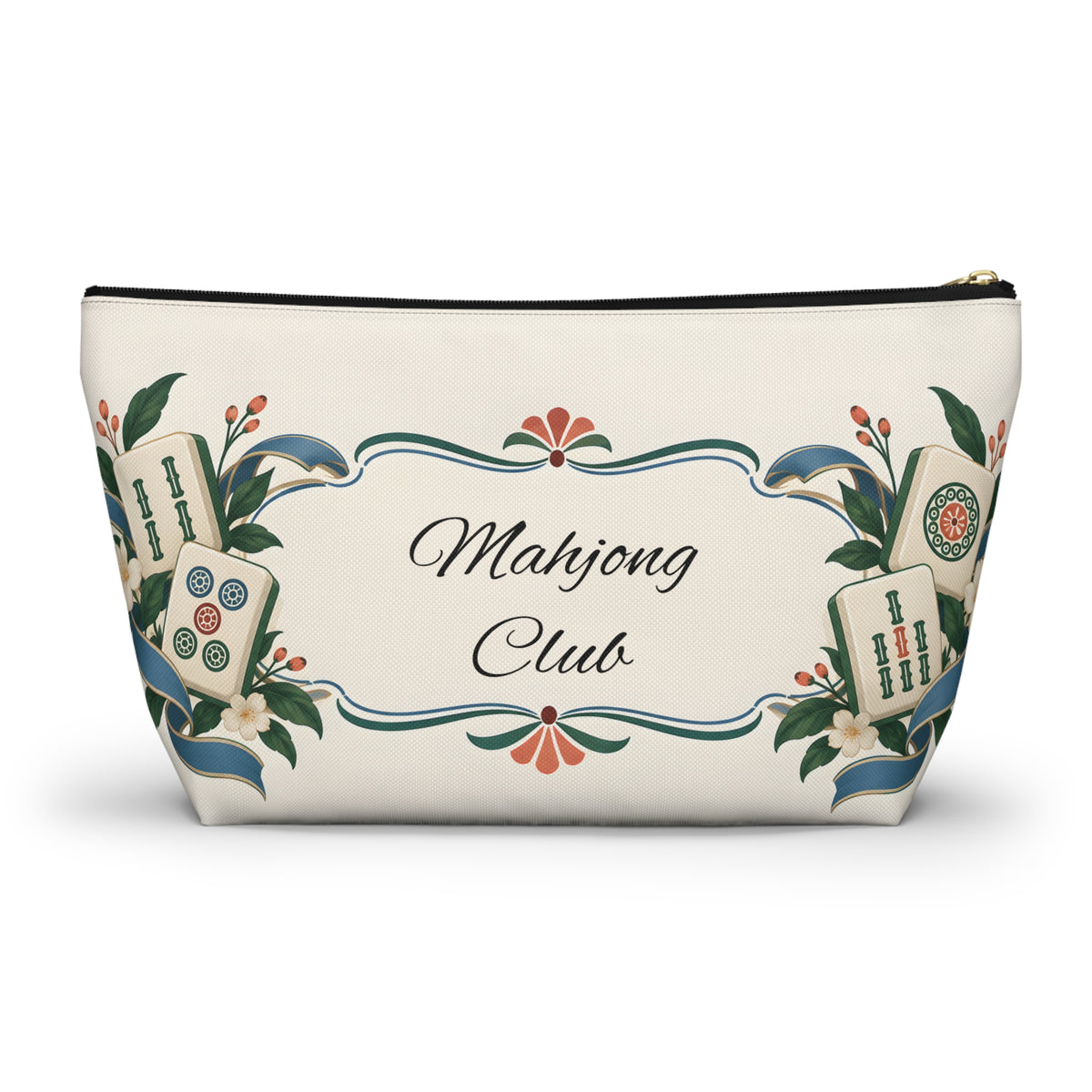 Floral Mahjong Club Pouch