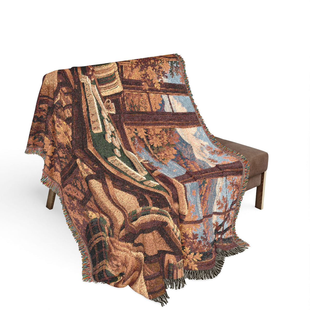 The Autumn Mahjong Weekend Woven Blanket