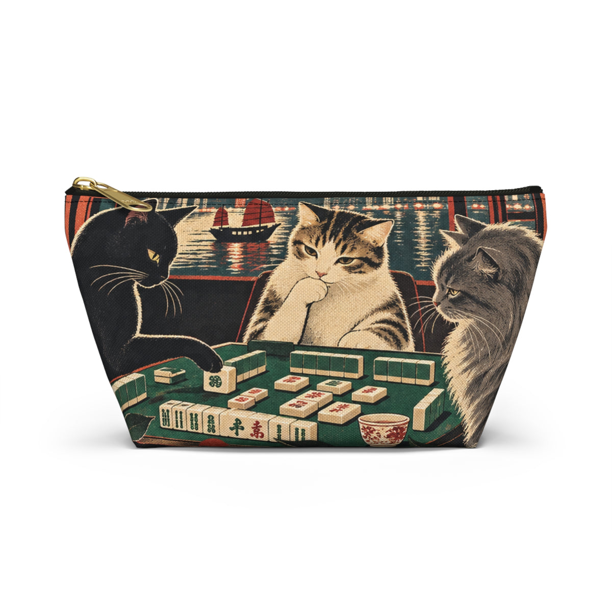 Mahjong Cats Night In Pouch