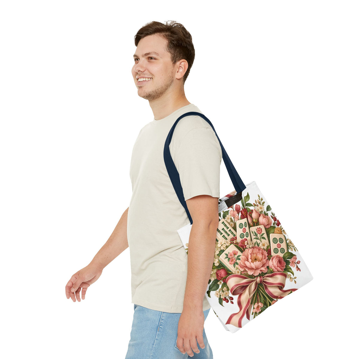 Mahjong Market Day Floral Tote Bag