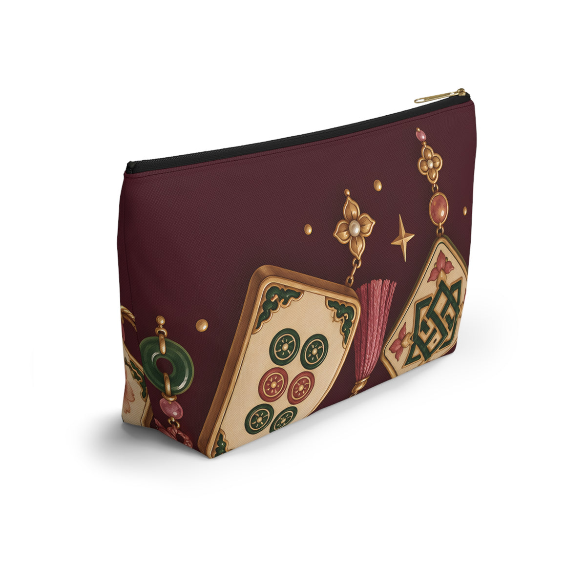 Lucky Tile Charms Mahjong Pouch
