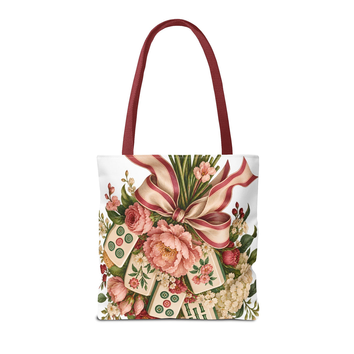Mahjong Market Day Floral Tote Bag