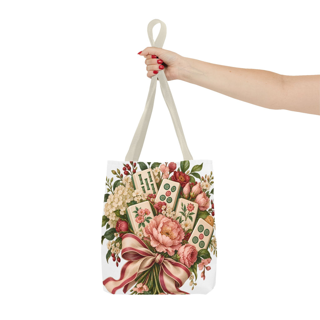 Mahjong Market Day Floral Tote Bag