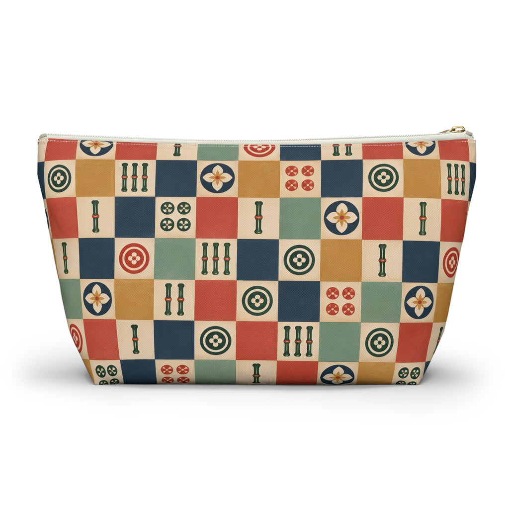 Lucky Checkerboard Mahjong Pouch