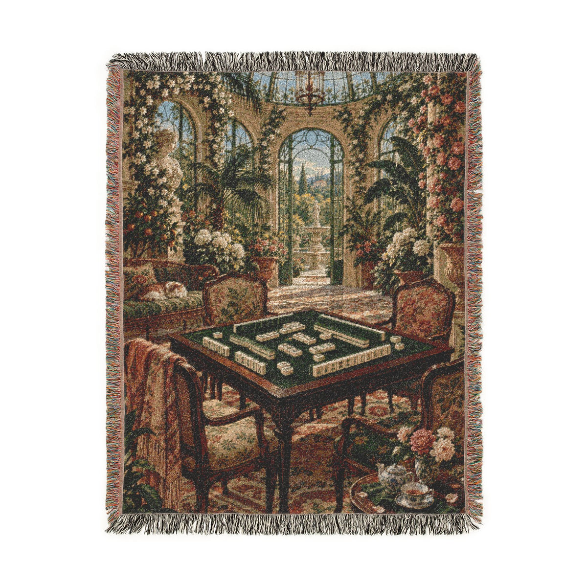 The Mahjong Conservatory Woven Blanket