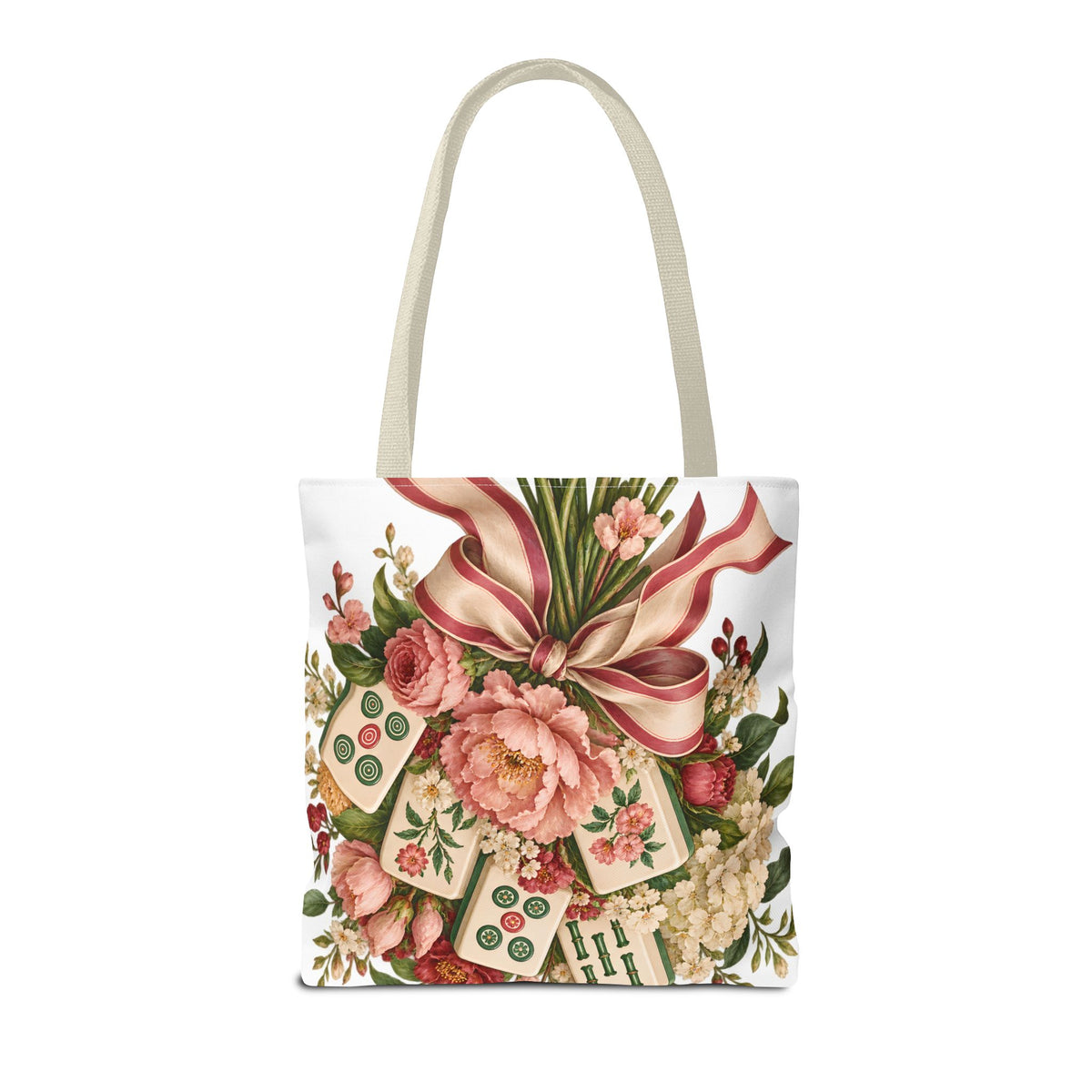 Mahjong Market Day Floral Tote Bag