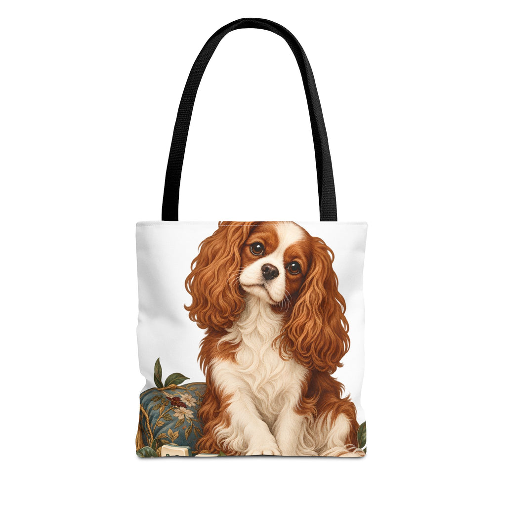 Mahjong Cavalier Dog Tote Bag