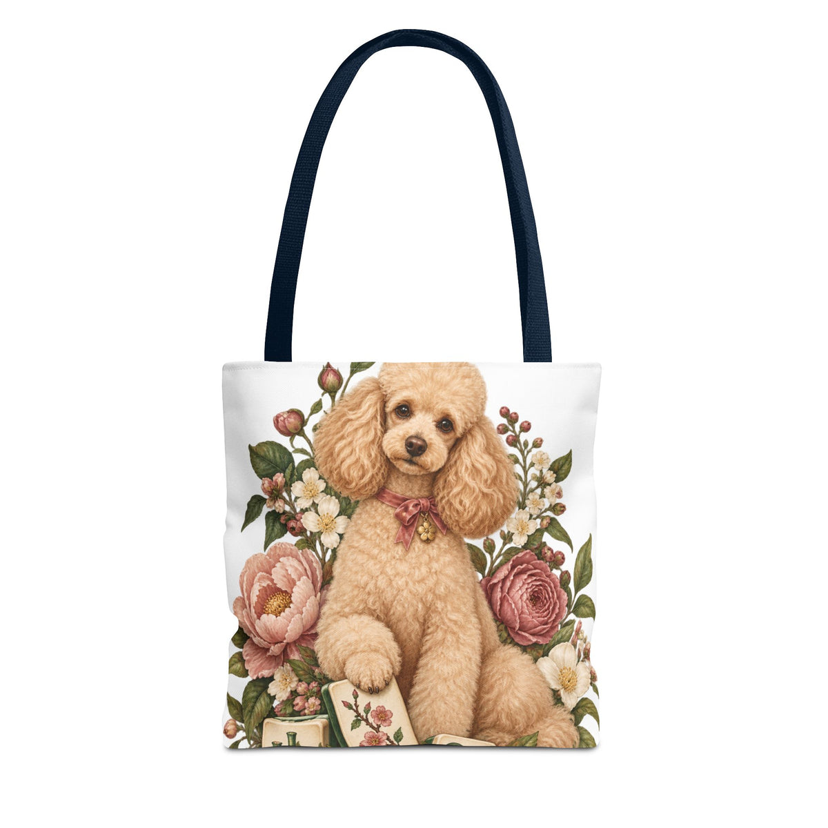 Mahjong Garden Poodle Tote Bag