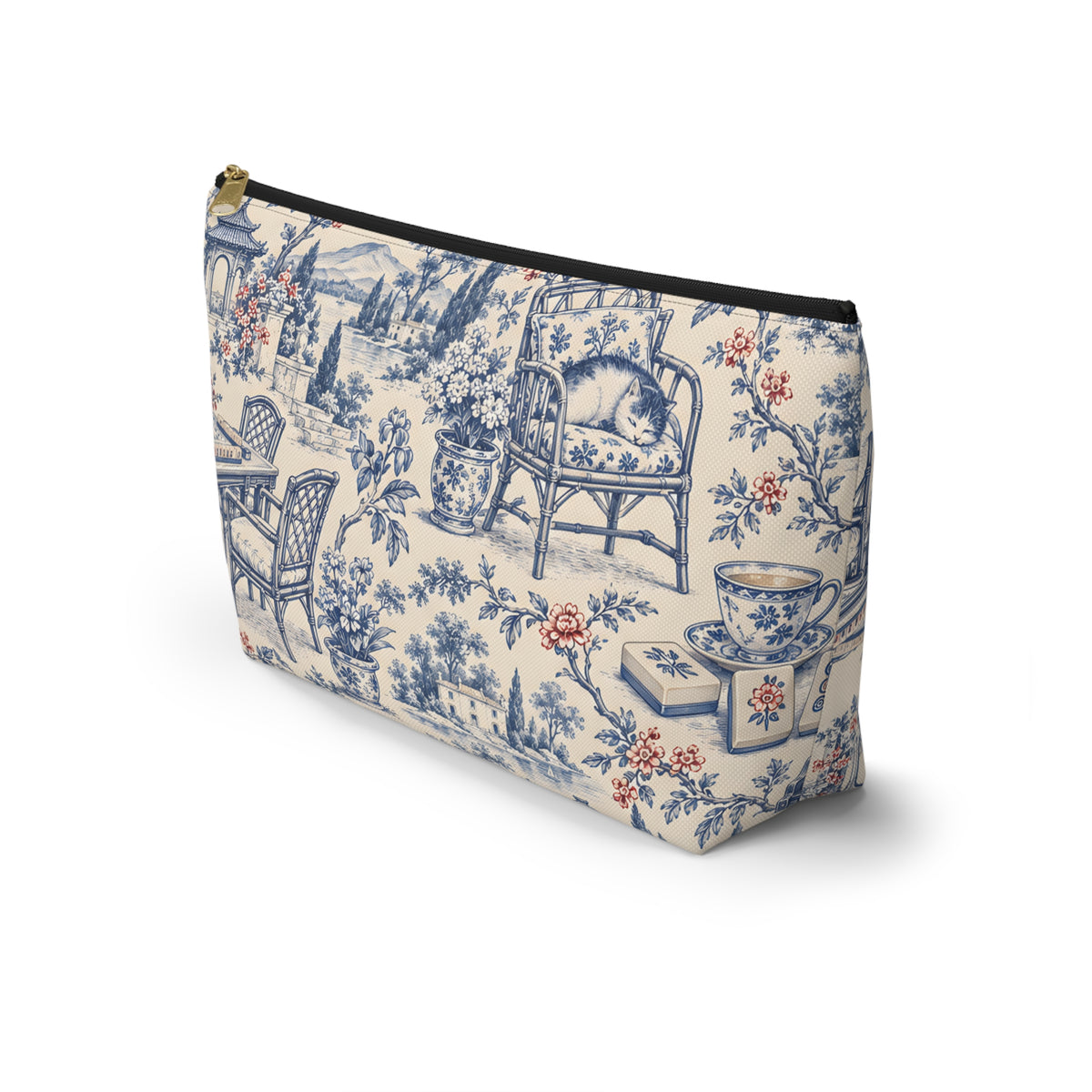 Mahjong Toile Pouch