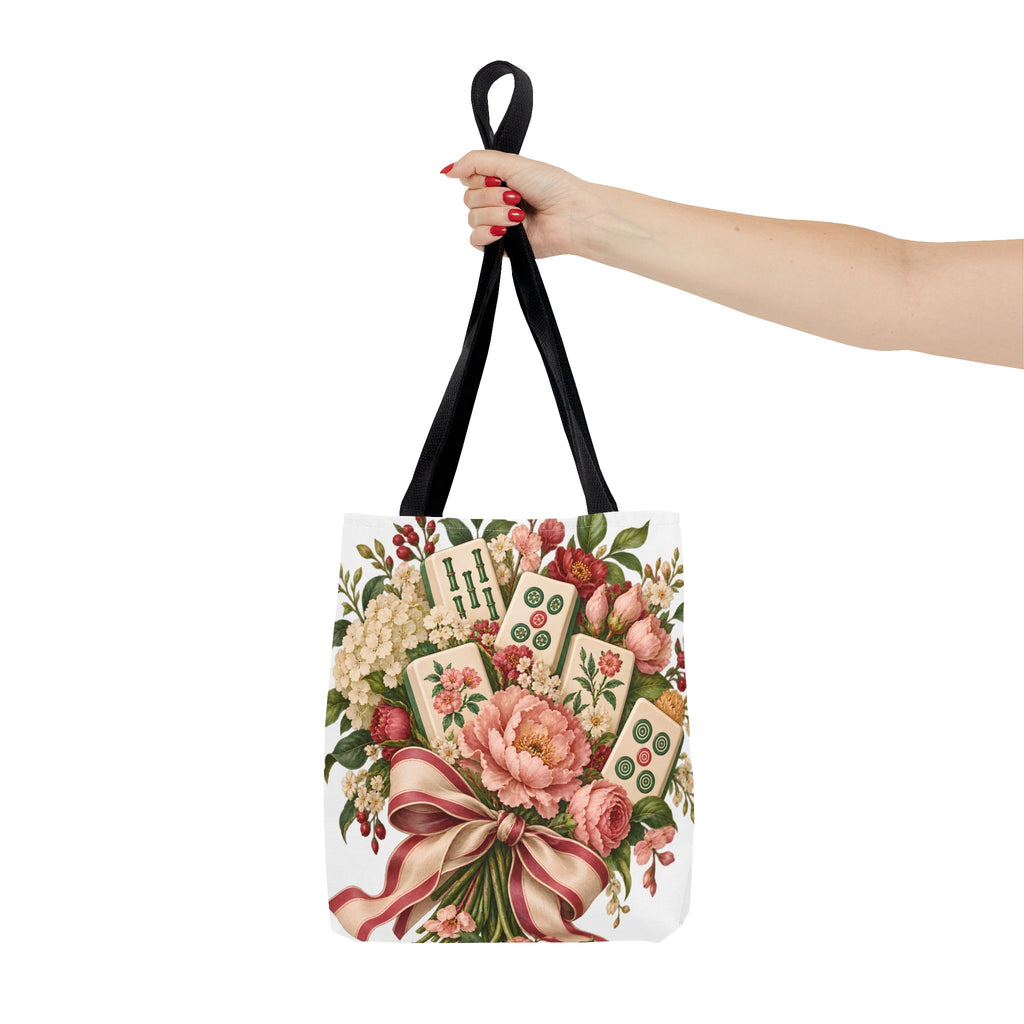 Mahjong Market Day Floral Tote Bag