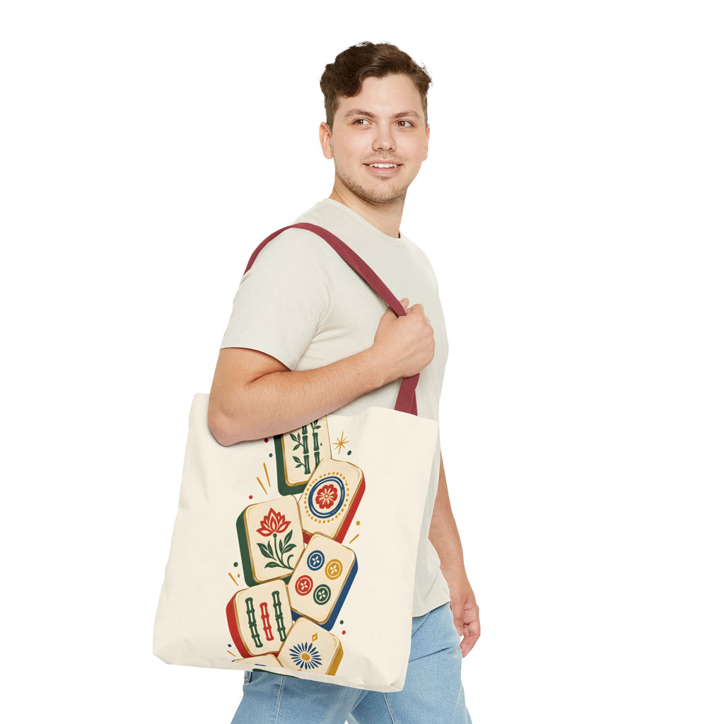 The Tile Parade Mahjong Tote Bag