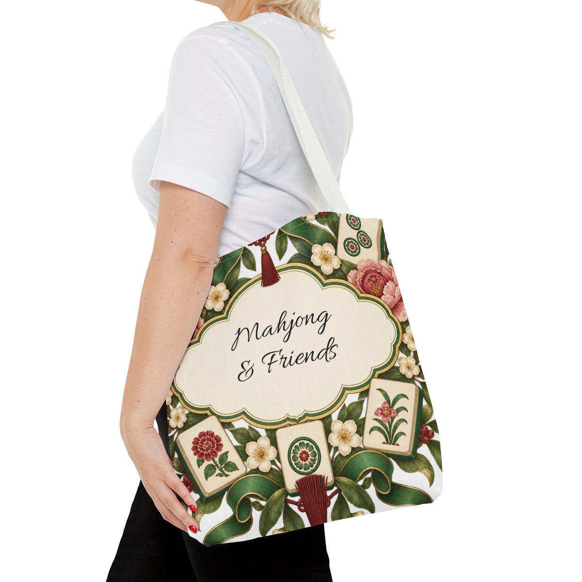 The Floral Club Mahjong Tote Bag