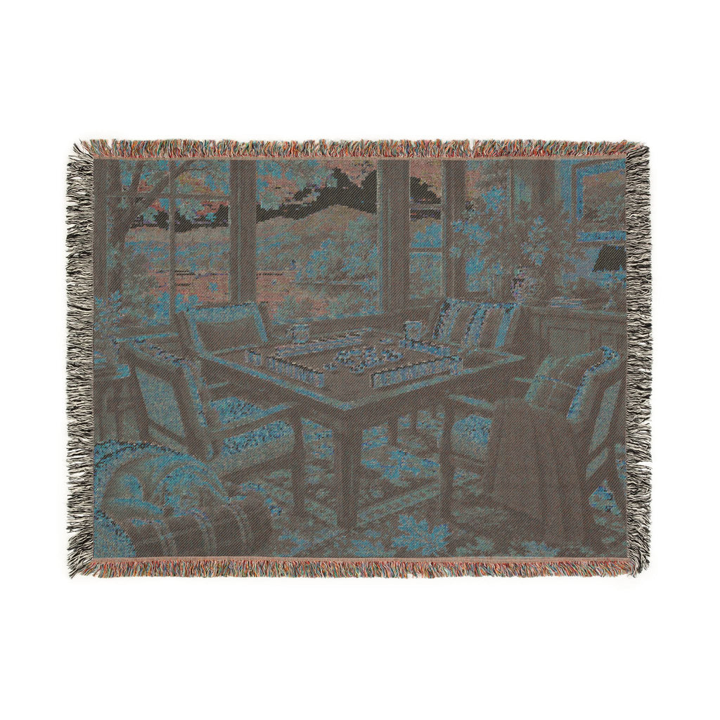 The Autumn Mahjong Weekend Woven Blanket