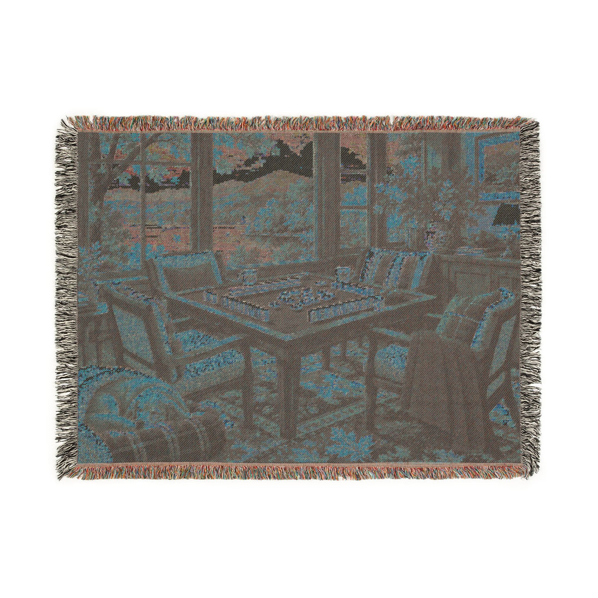 The Autumn Mahjong Weekend Woven Blanket