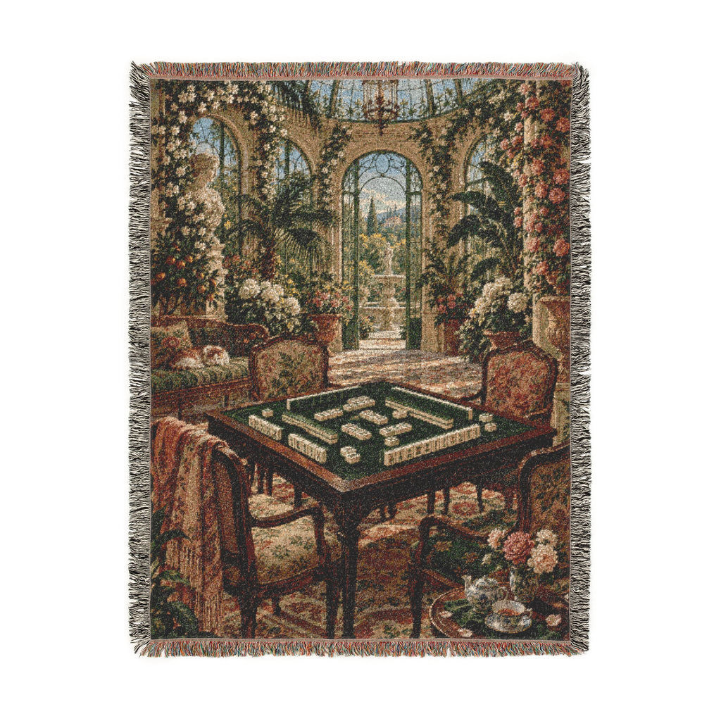 The Mahjong Conservatory Woven Blanket