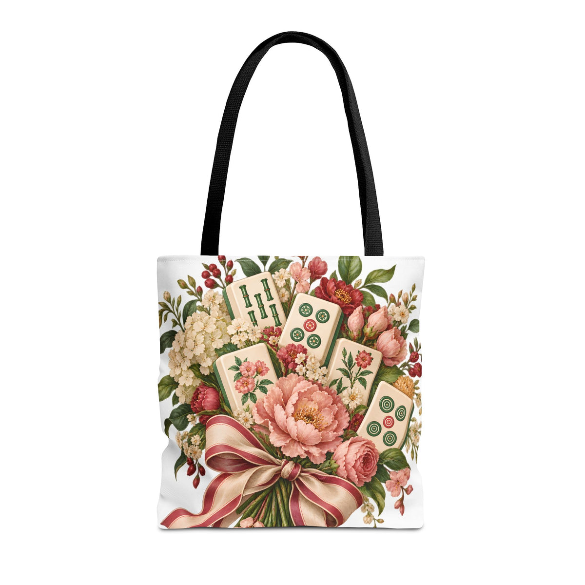 Mahjong Market Day Floral Tote Bag