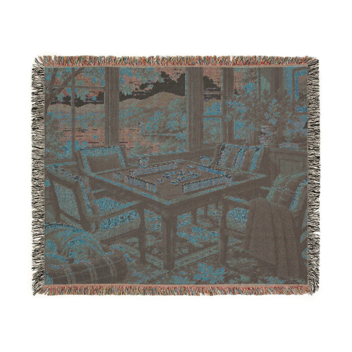 The Autumn Mahjong Weekend Woven Blanket