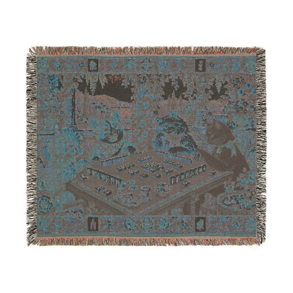 The Sunday Mahjong Garden Woven Blanket