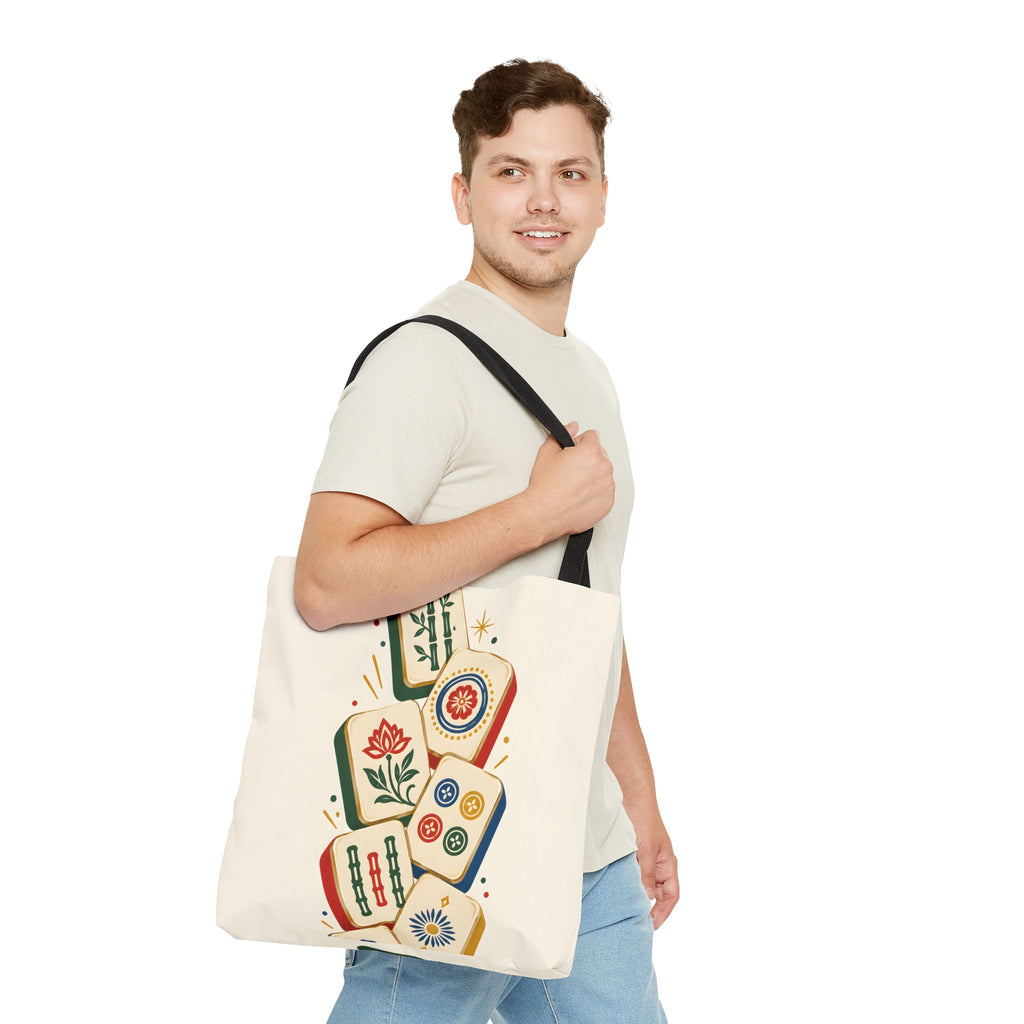 The Tile Parade Mahjong Tote Bag