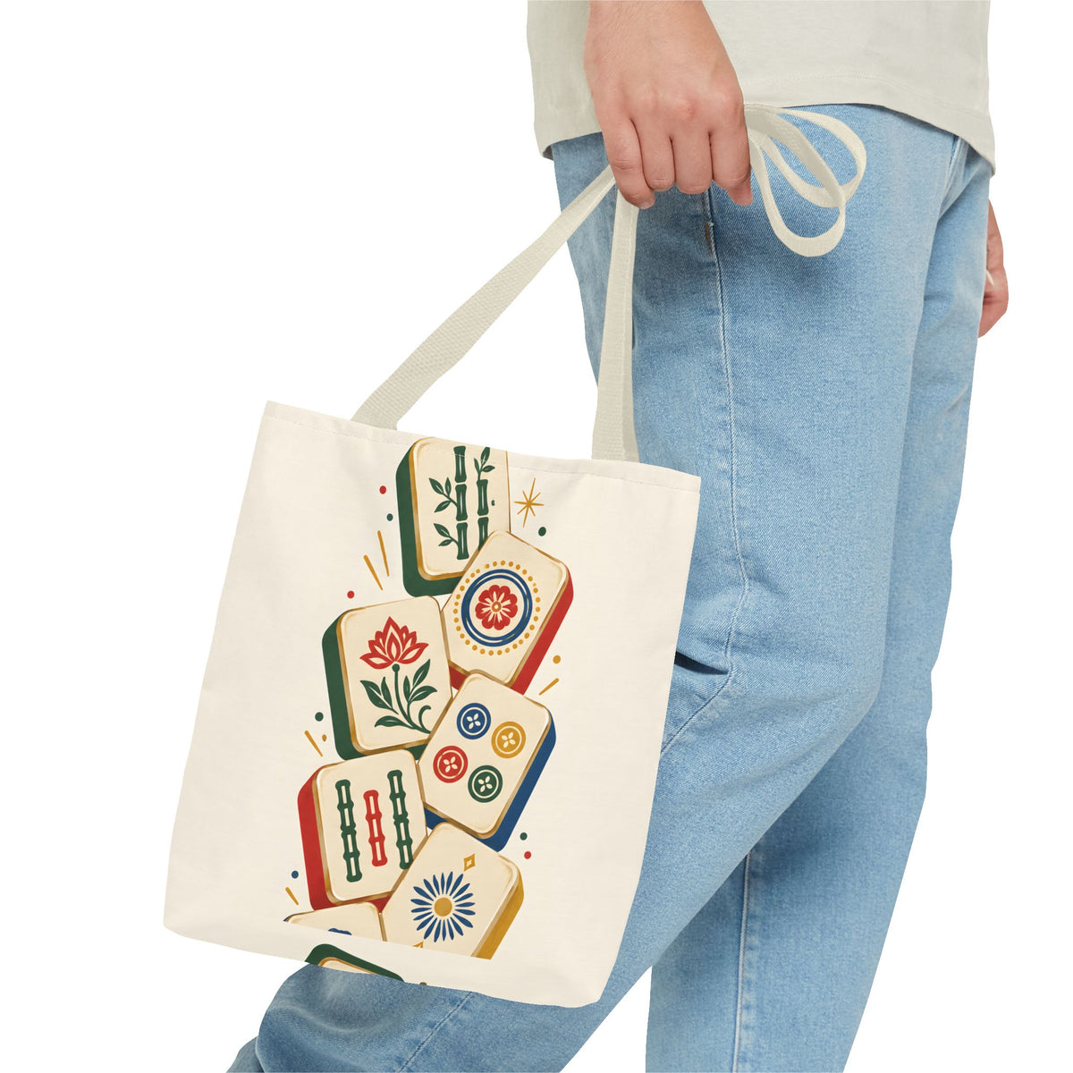 The Tile Parade Mahjong Tote Bag
