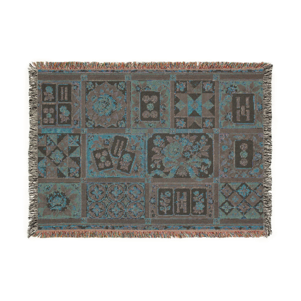 The Game Night Quilt Mahjong Woven Blanket