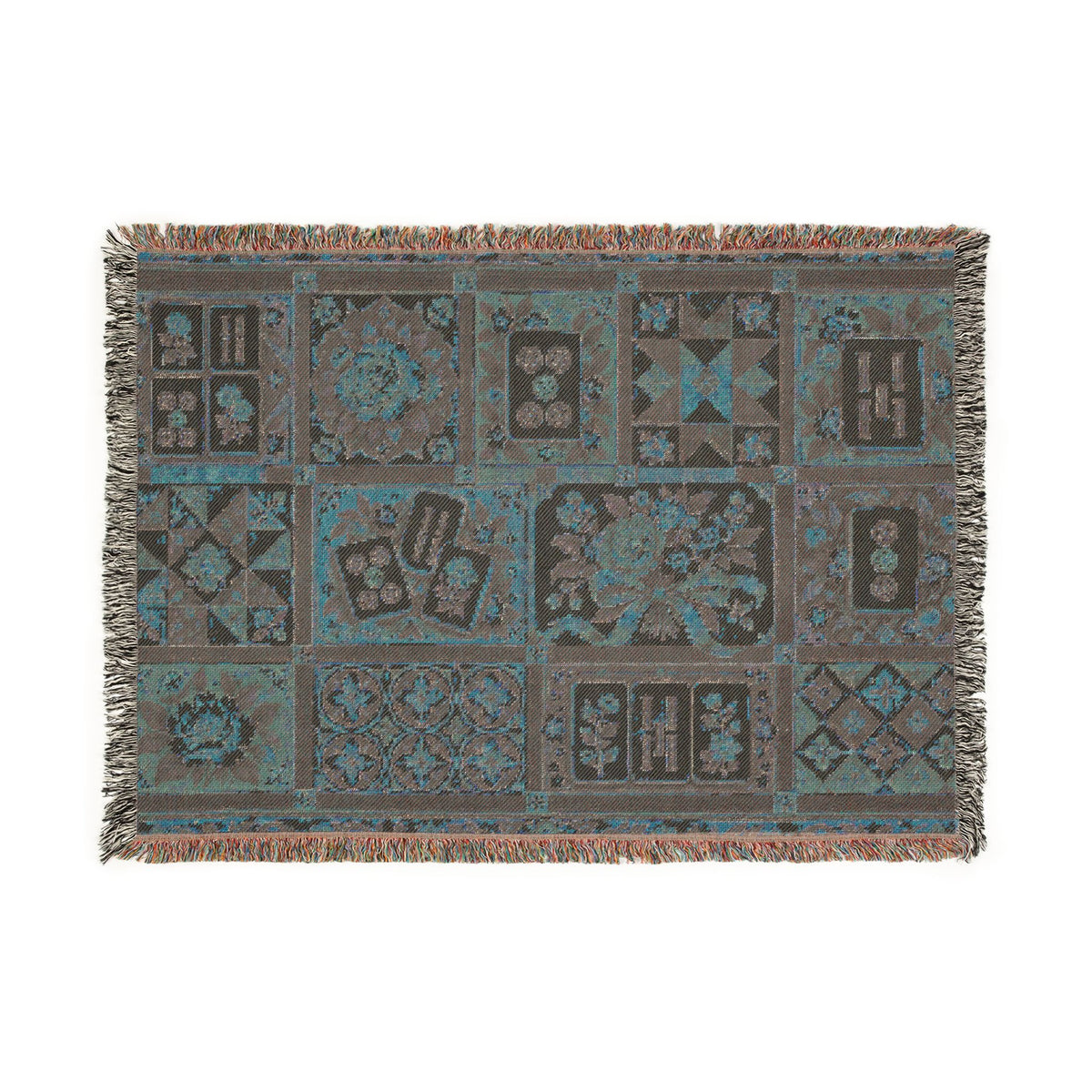The Game Night Quilt Mahjong Woven Blanket
