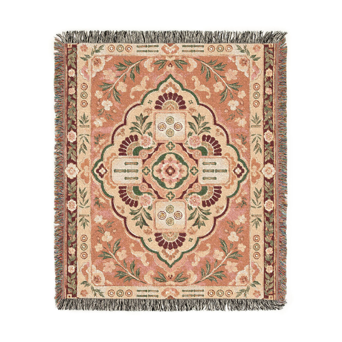 The Pink Mahjong Heirloom Woven Blanket