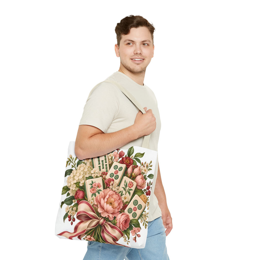 Mahjong Market Day Floral Tote Bag