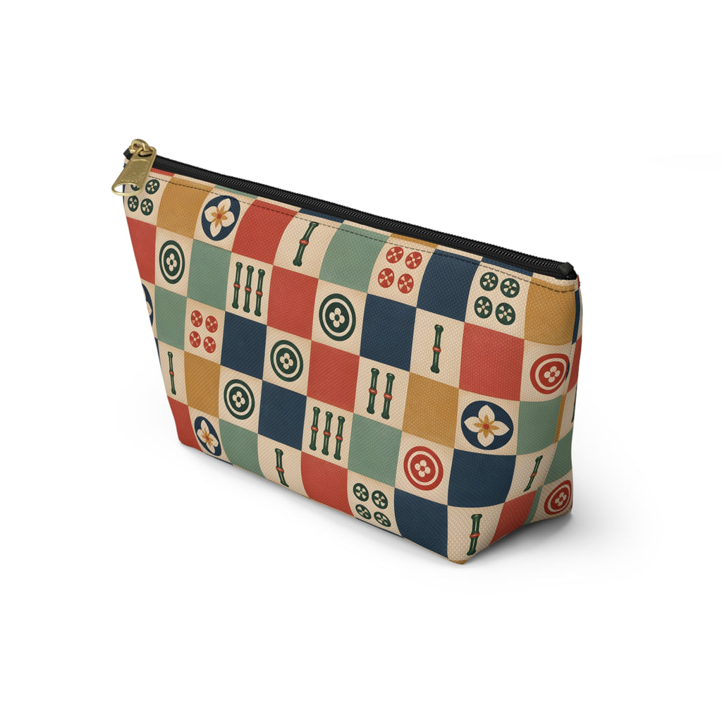 Lucky Checkerboard Mahjong Pouch