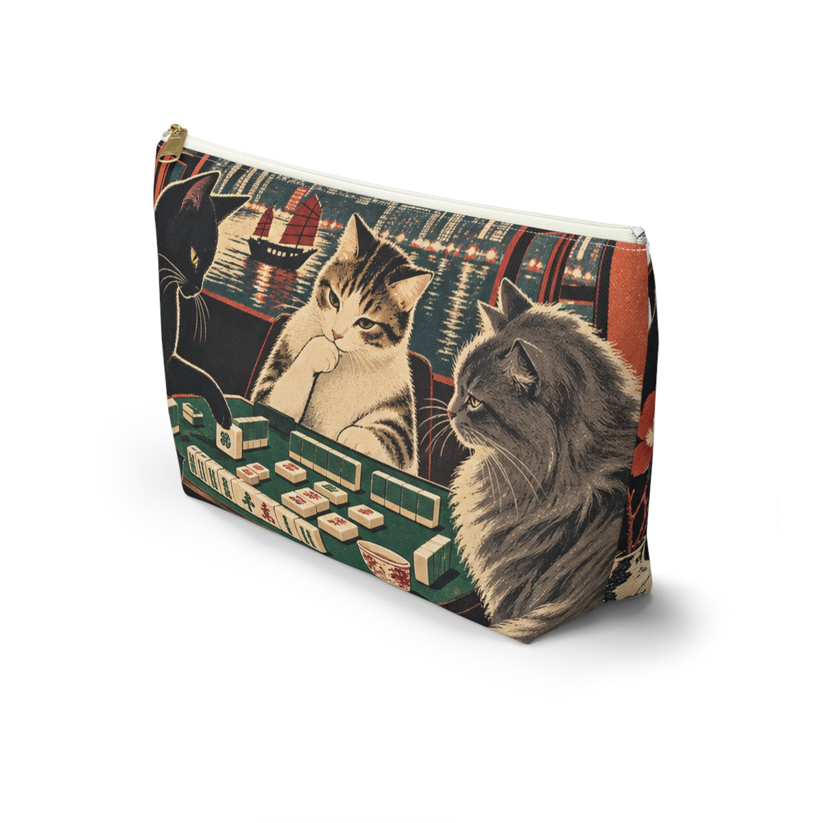 Mahjong Cats Night In Pouch