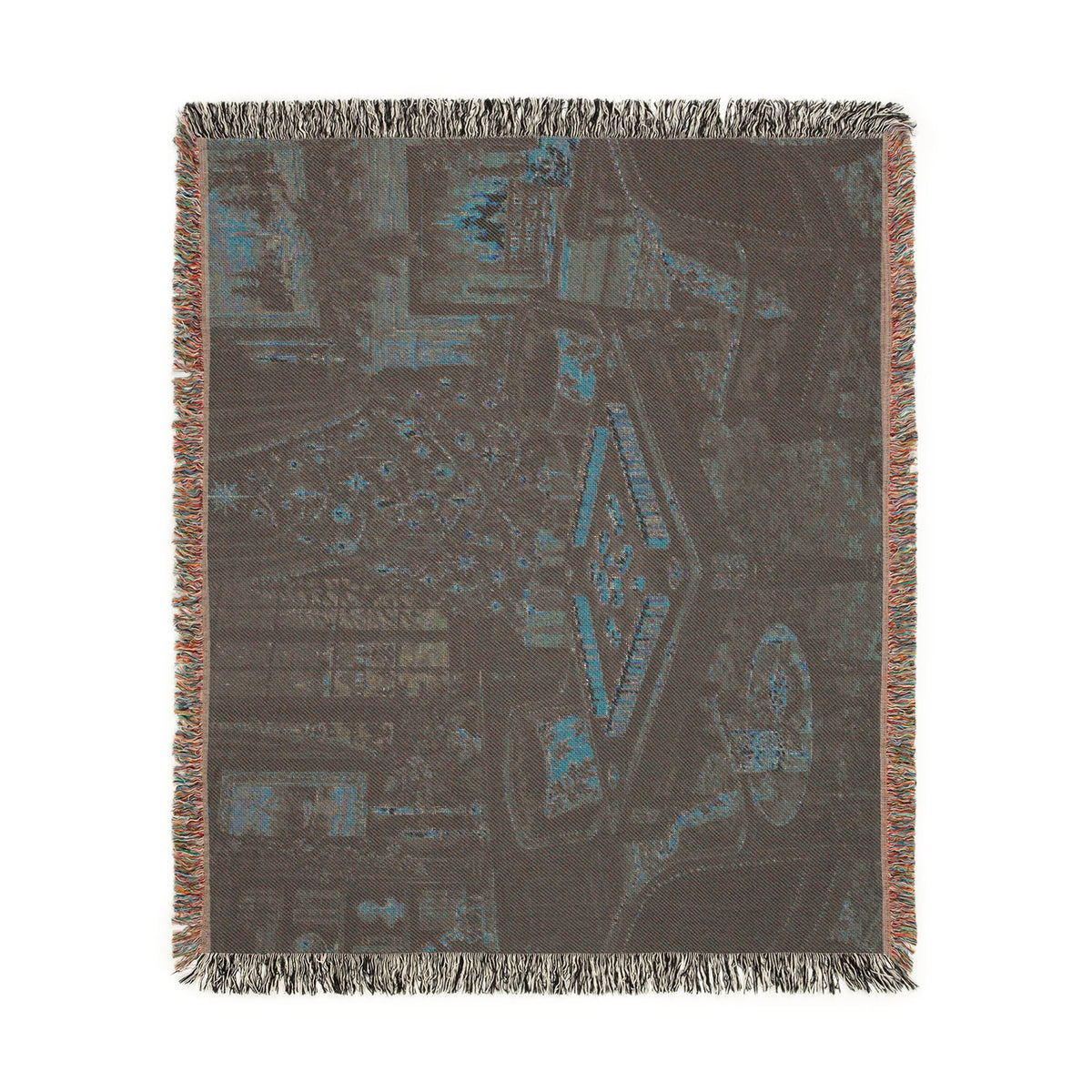 The Christmas Mahjong Parlour Woven Blanket