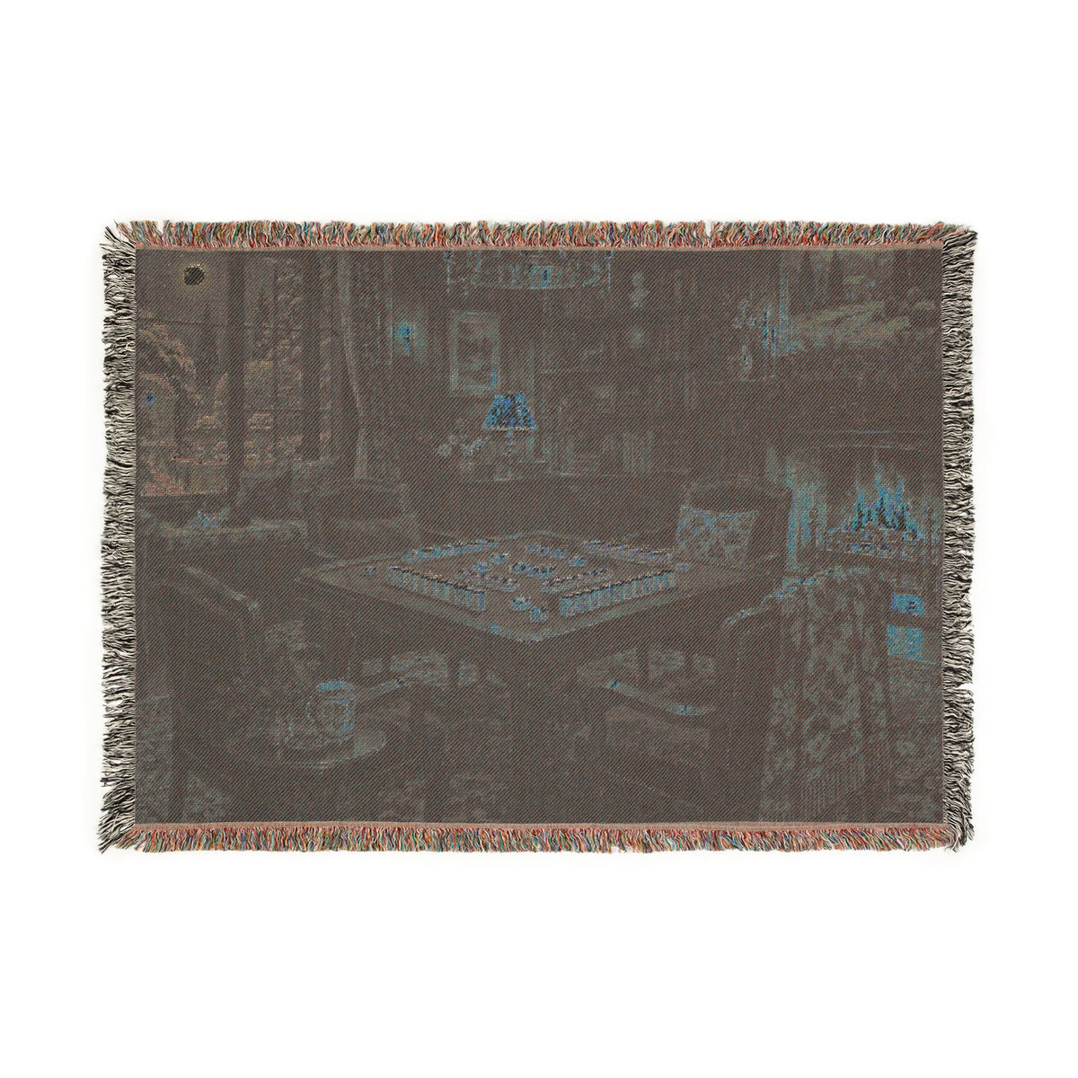 The Winter Game Room Mahjong Woven Blanket