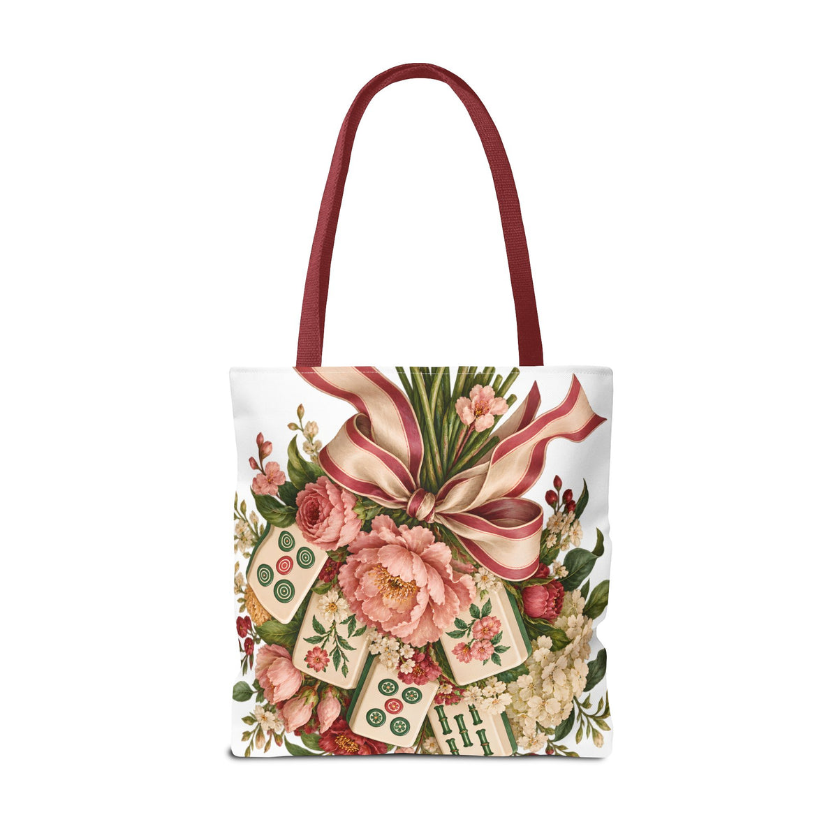 Mahjong Market Day Floral Tote Bag