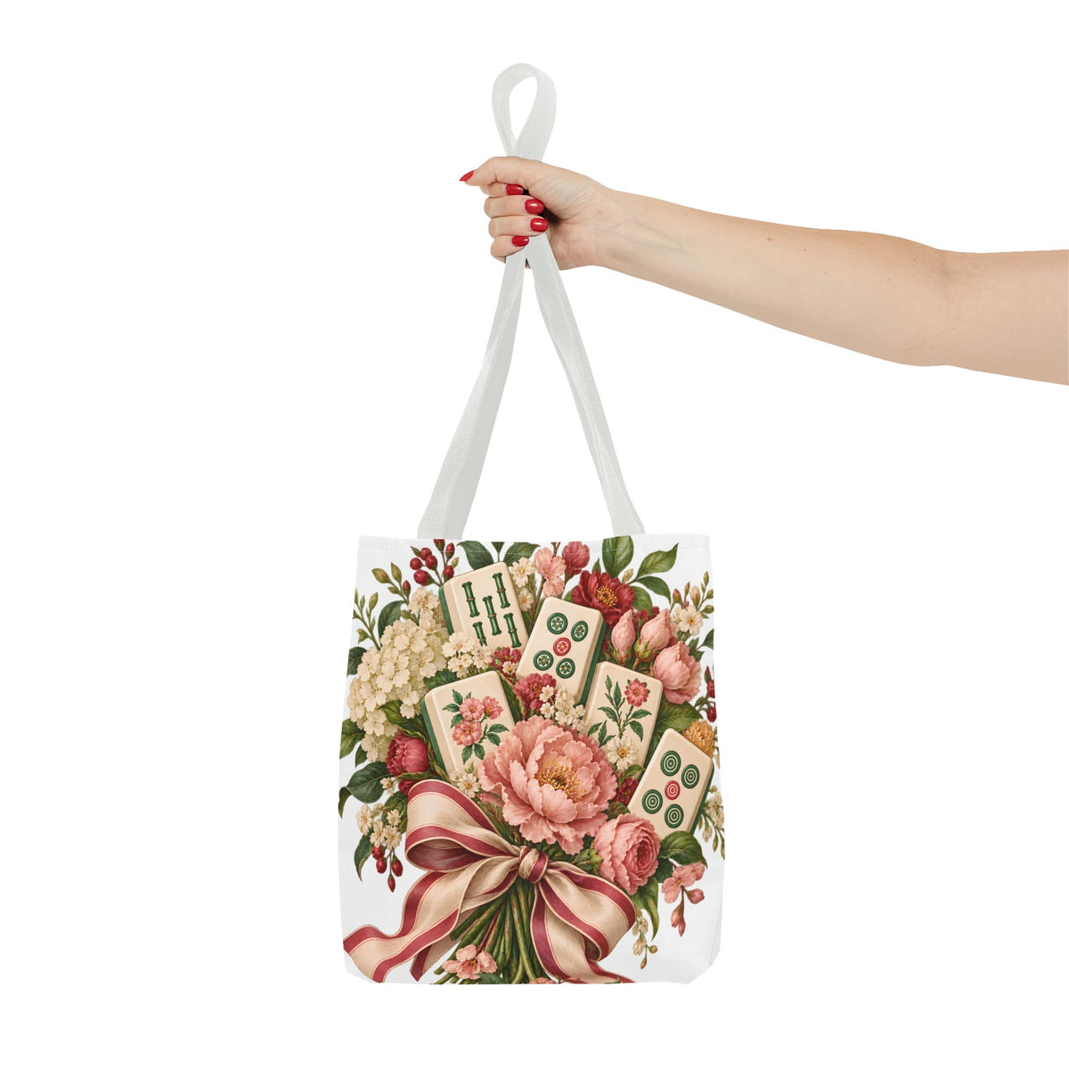 Mahjong Market Day Floral Tote Bag