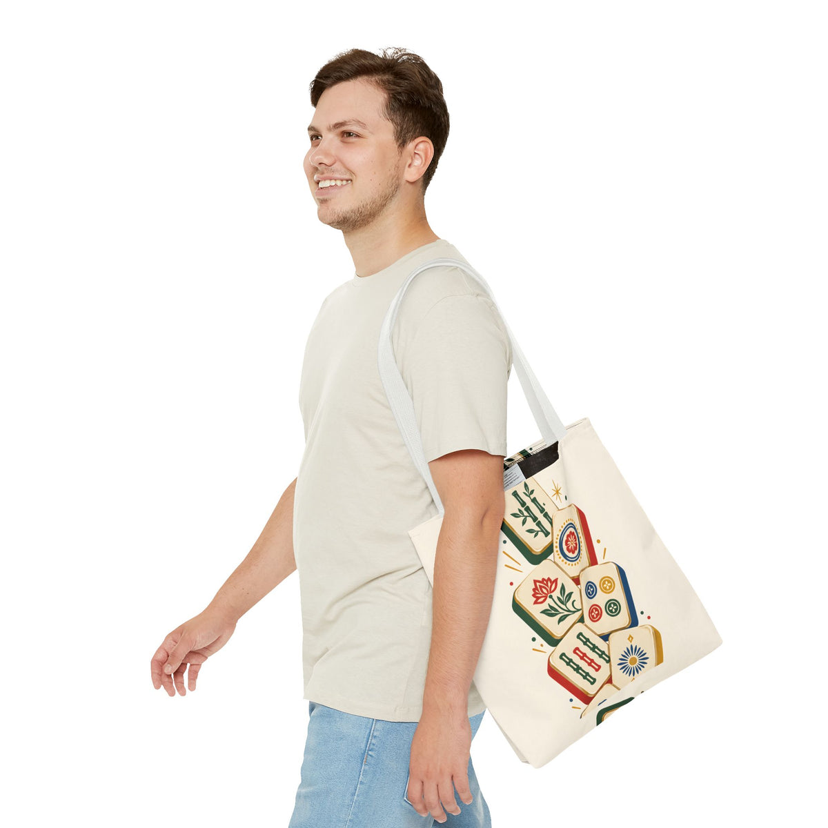 The Tile Parade Mahjong Tote Bag