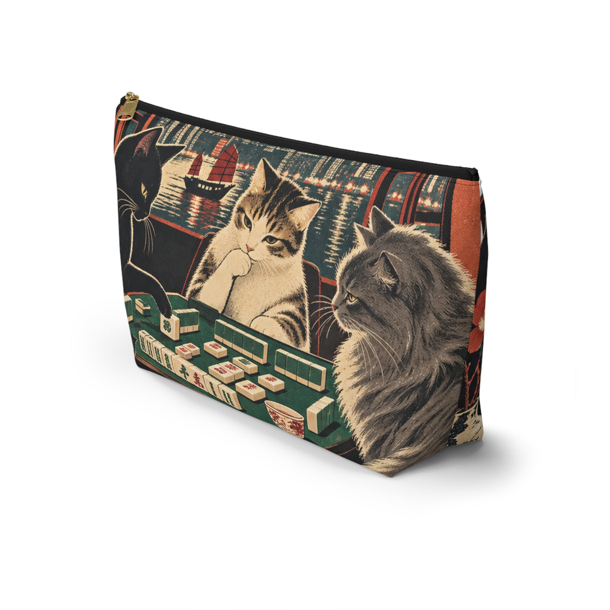 Mahjong Cats Night In Pouch