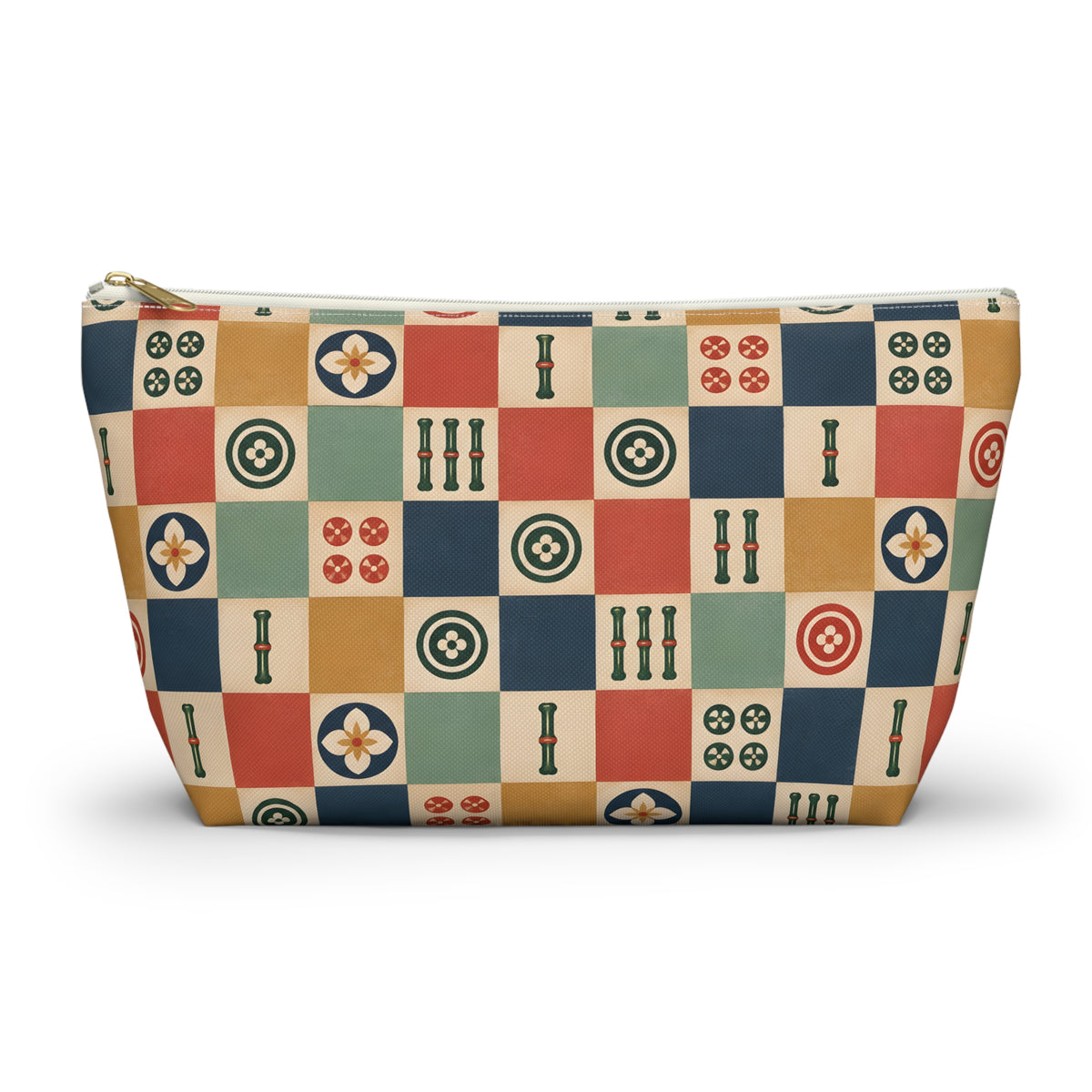 Lucky Checkerboard Mahjong Pouch