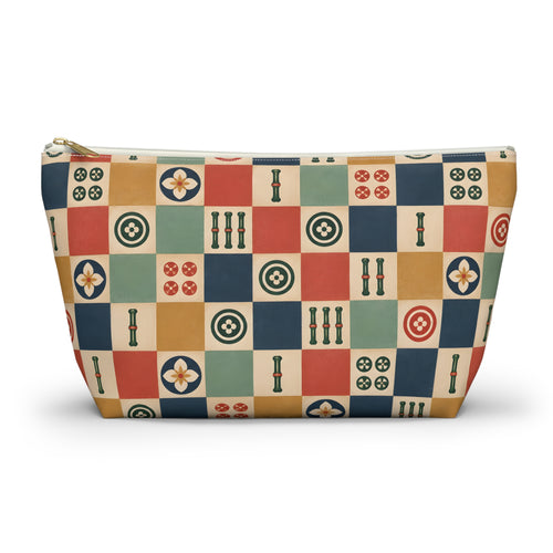 Lucky Checkerboard Mahjong Pouch
