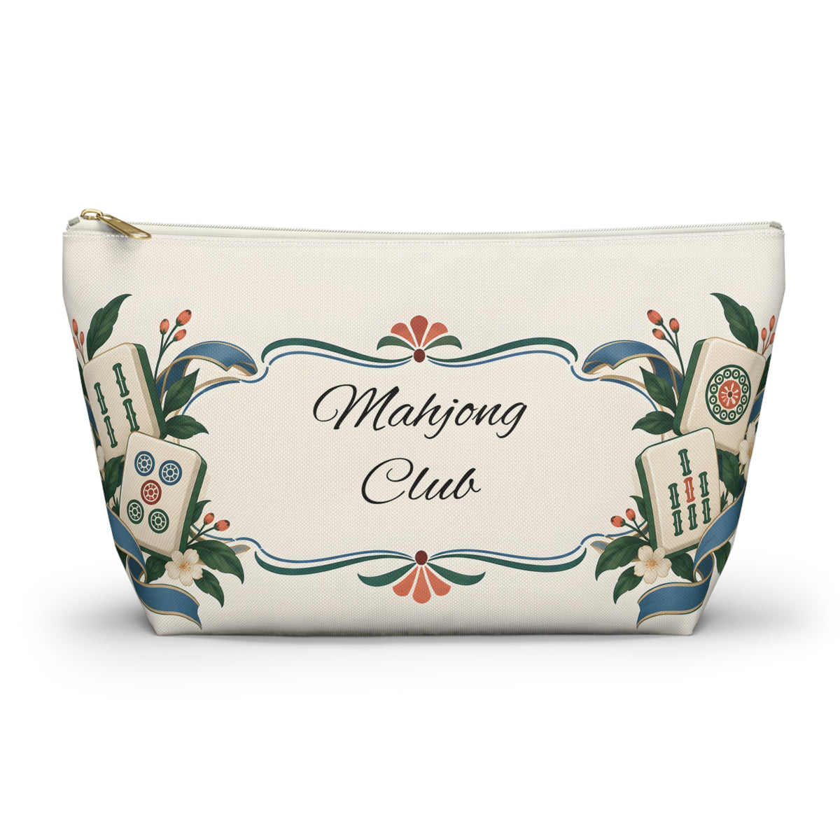 Floral Mahjong Club Pouch