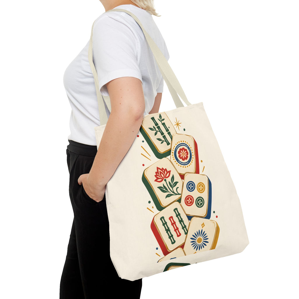 The Tile Parade Mahjong Tote Bag
