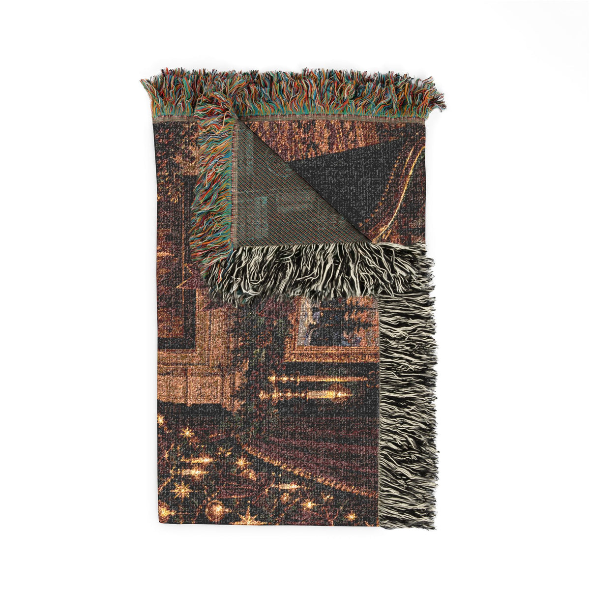 The Christmas Mahjong Parlour Woven Blanket