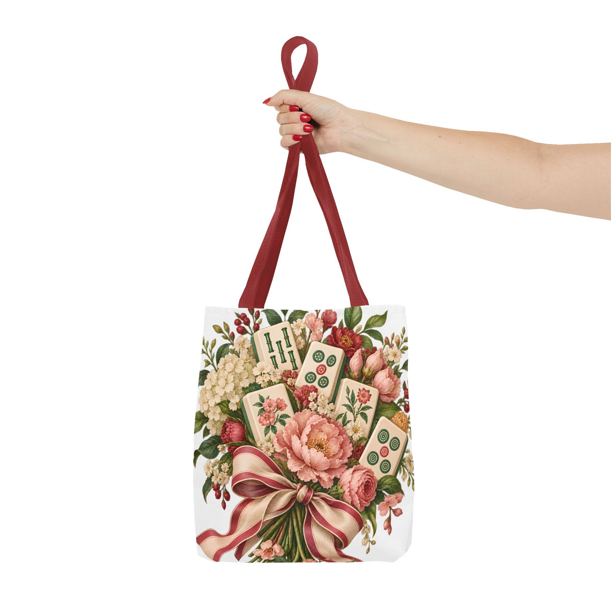 Mahjong Market Day Floral Tote Bag