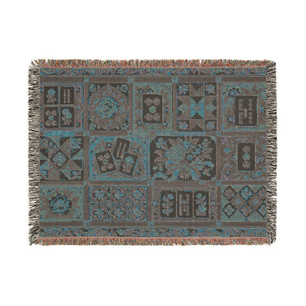The Game Night Quilt Mahjong Woven Blanket