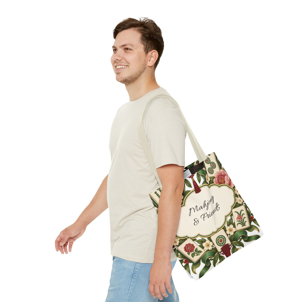 The Floral Club Mahjong Tote Bag