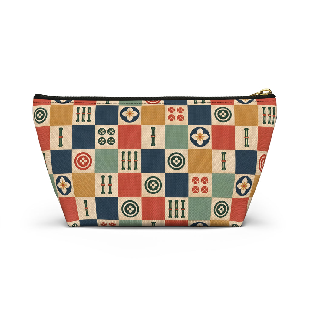 Lucky Checkerboard Mahjong Pouch