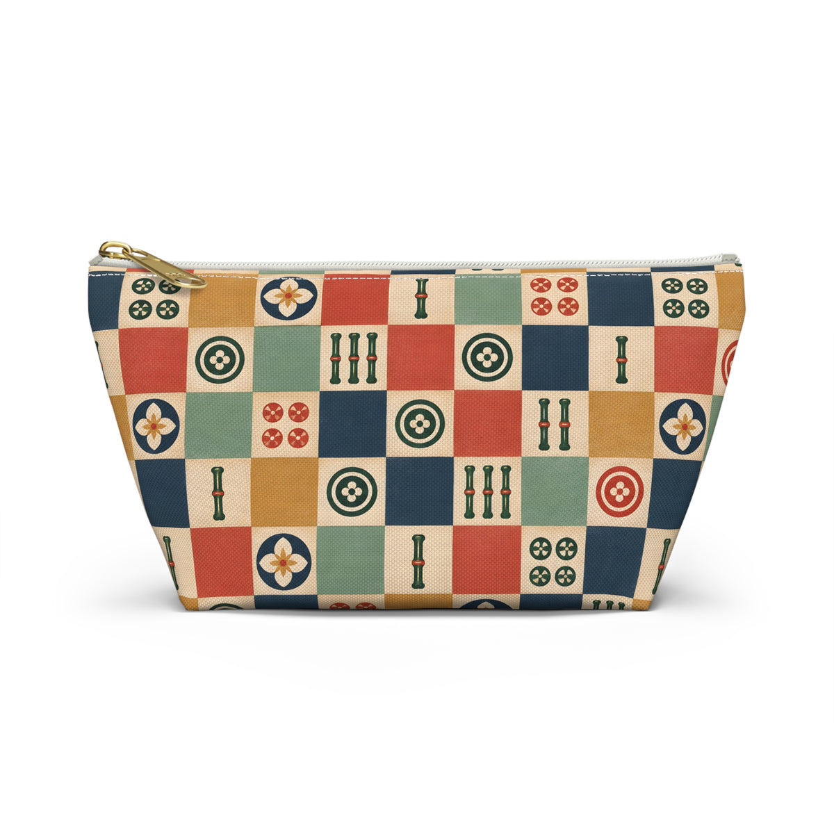 Lucky Checkerboard Mahjong Pouch