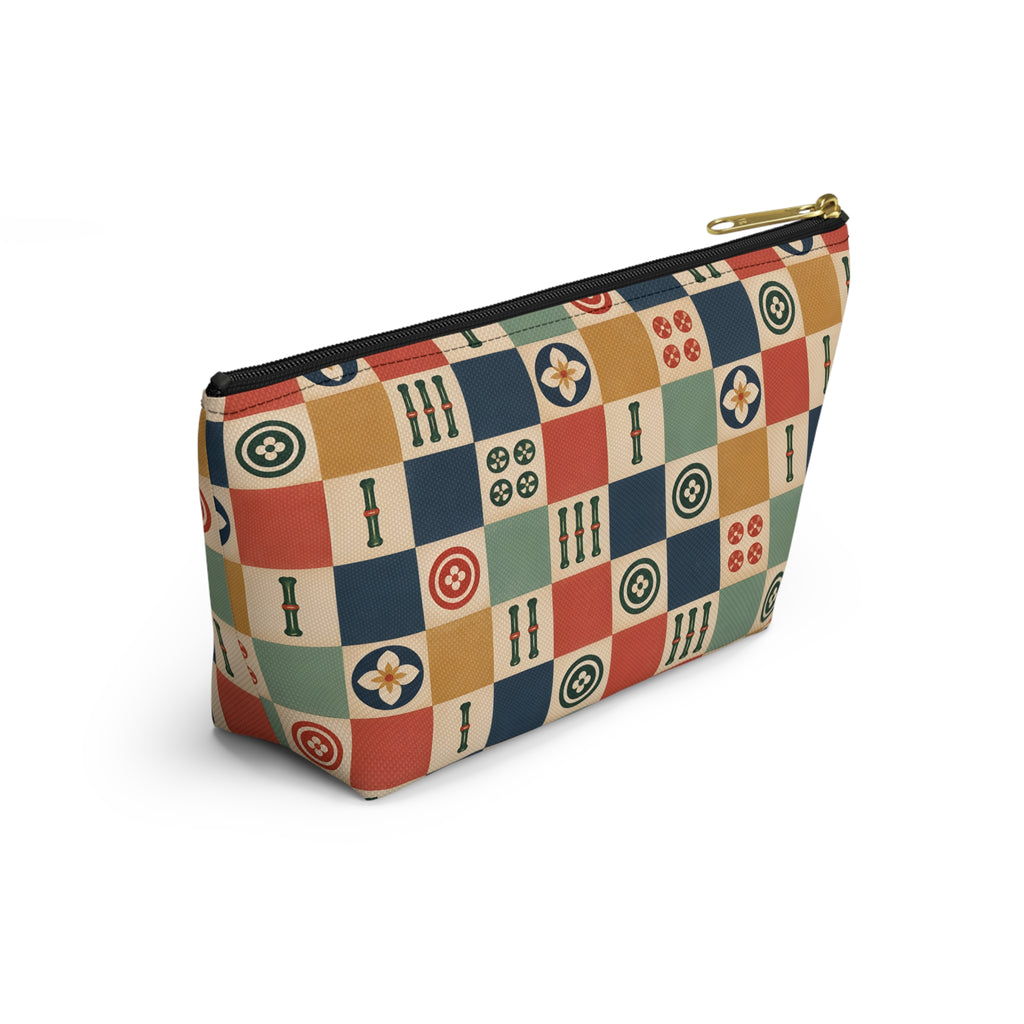 Lucky Checkerboard Mahjong Pouch